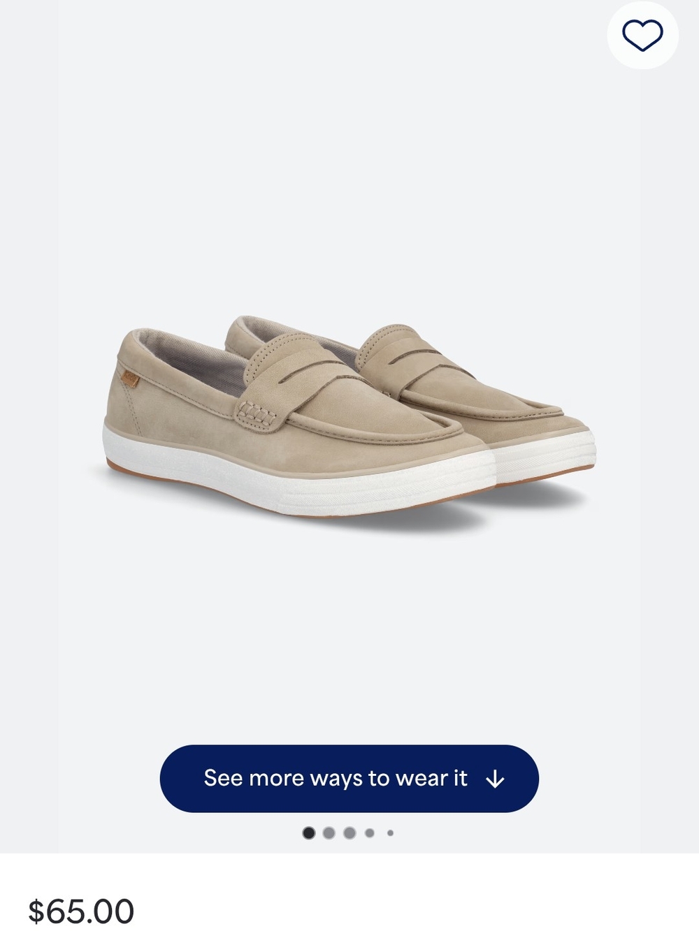 Keds Women's Penny Loafer Flats in Beige